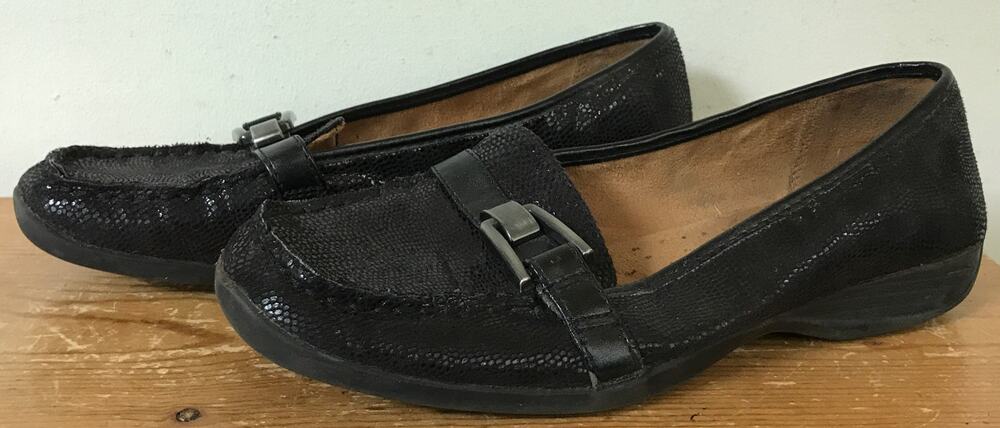 Naturalizer Calilly Faux Leather Flats Shoes Vegan Driving Moccasins 8.5M 40